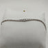 Bracciale oro 18k bianco centrale pietre zirconi 19 cm 4.30 gr | Gioiellitosti.it